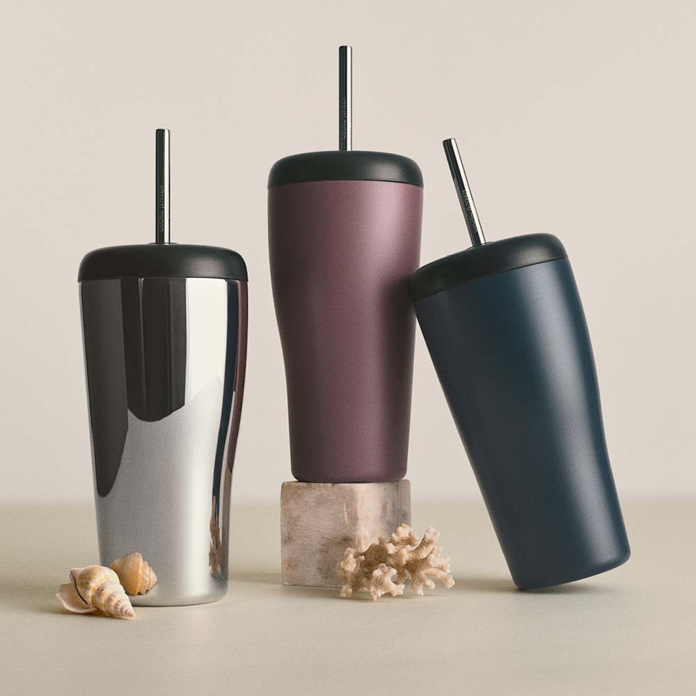 SKY Travel Cup, Blue, in stainless steel