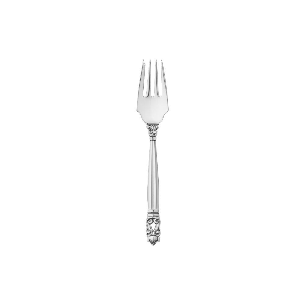 ジョージジェンセン　シルバー　サラダフォーク Acorn sterling silver salad fork | Georg Jensen