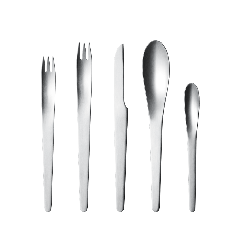 Arne Jacobsen 5 piece steel cutlery set | Georg Jensen