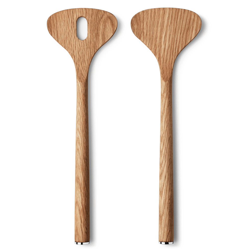 Alfredo oak wood salad servers | Georg Jensen