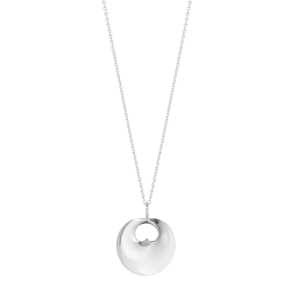 Georg Jensen Hidden Heart Sterling Silver Pendant Necklace