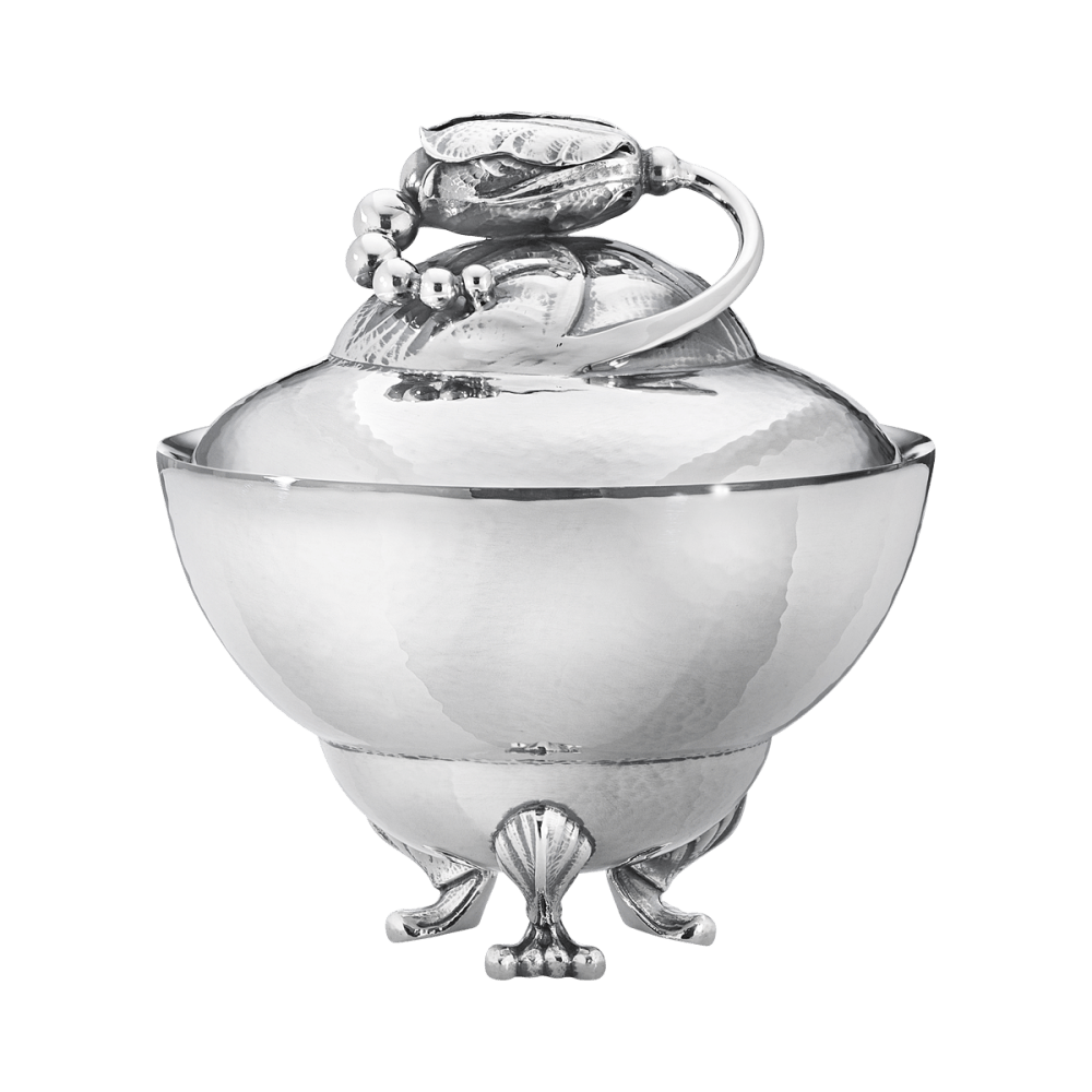 H227 美品 ジョージ ジェンセン シルバー925 ブロッサム ポット H227