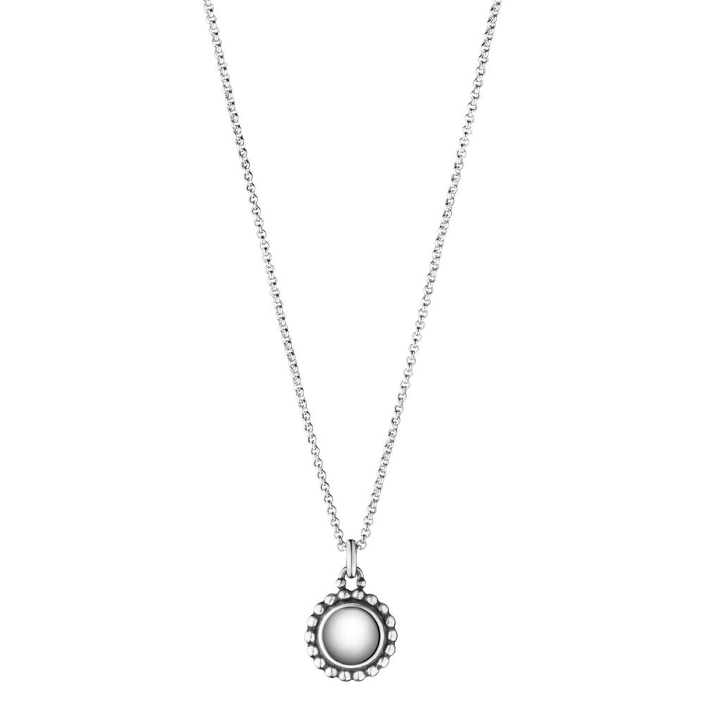 Moonlight Blossom pea chain and pendant with silver stone Moonlight Blossom pea chain and pendant with silver stone