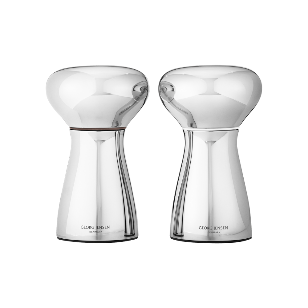 ALFREDO salt & pepper grinder set in steel, small | Georg Jensen