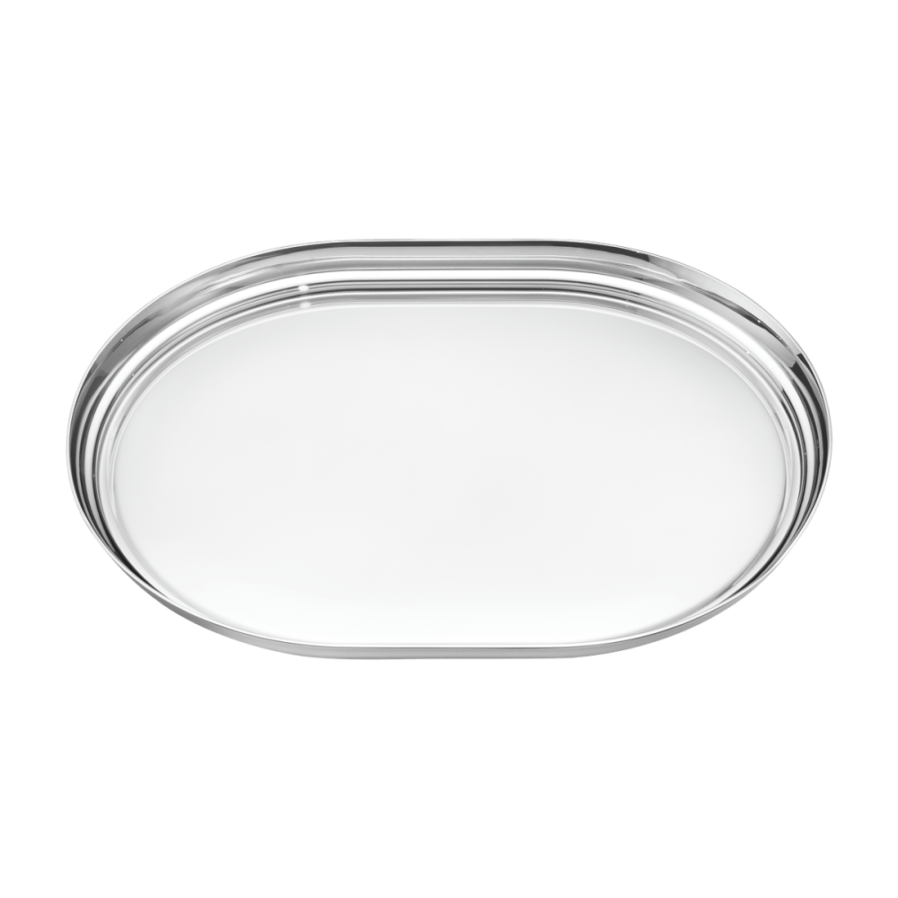 MANHATTAN sleek Art Deco tray in stainless steel | Georg Jensen