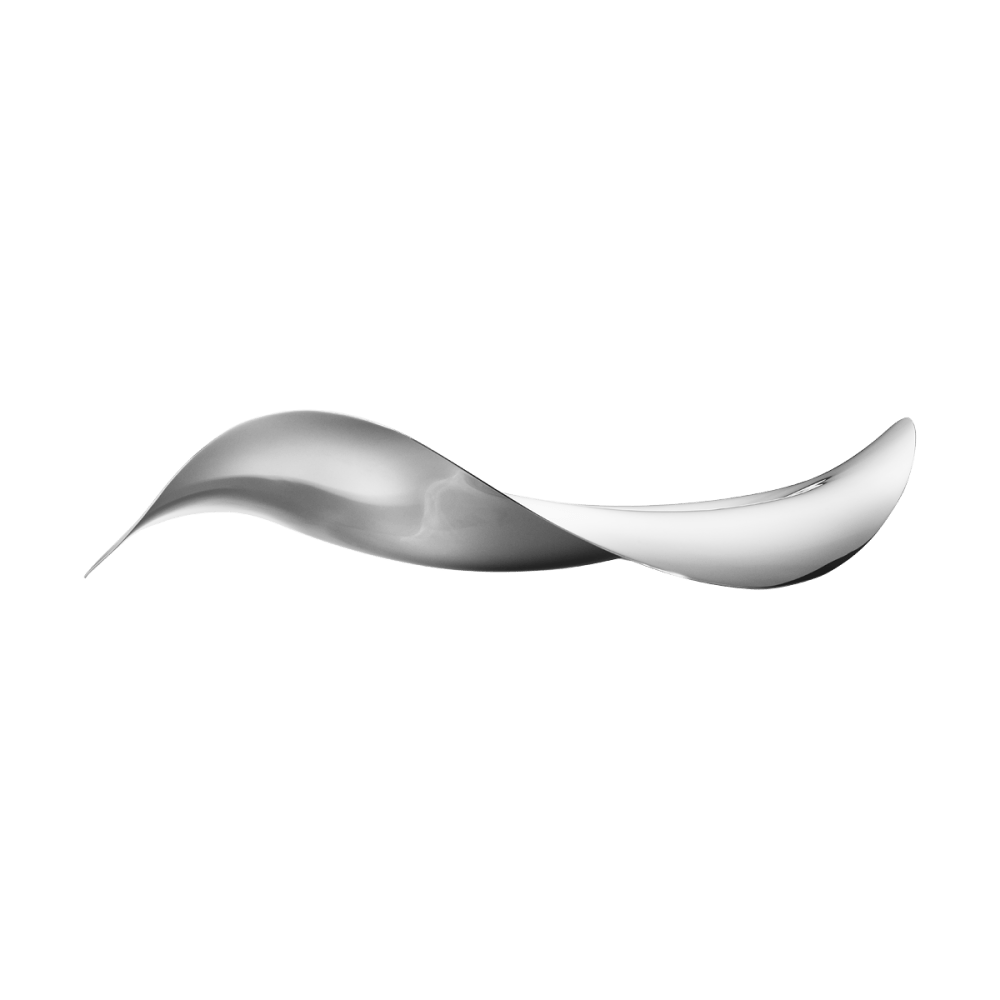 COBRA shiny silver tray in stainless steel | Georg Jensen