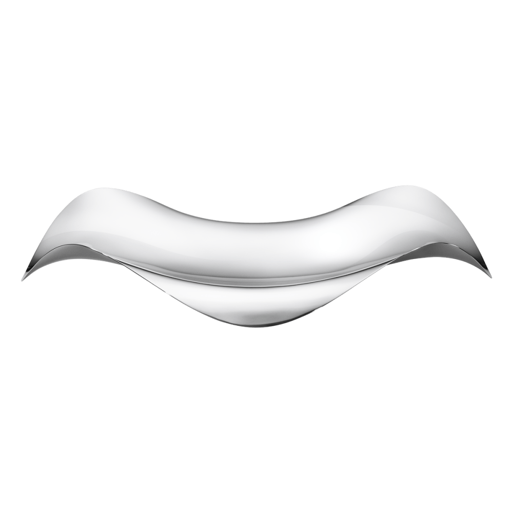 COBRA modern oval tray in stainless steel | Georg Jensen