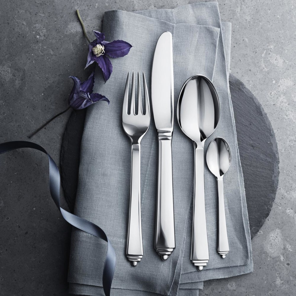 Pyramid stainless steel 16 piece cutlery set | Georg Jensen