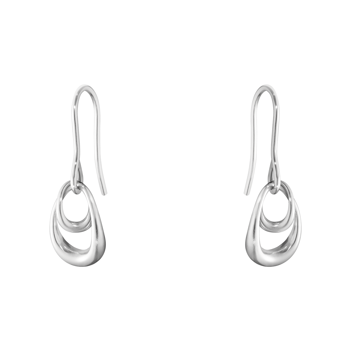 Infinity small sterling silver hoop earrings | Georg Jensen
