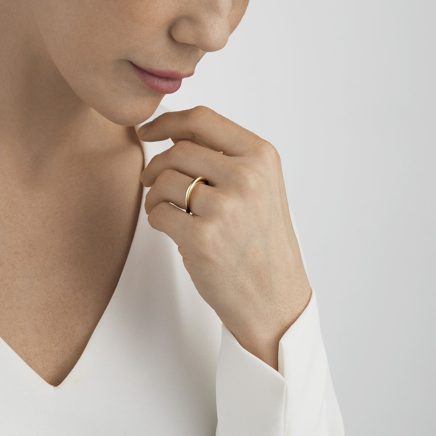 OFFSPRING mother daugther ring in 18k yellow gold | Georg Jensen OFFSPRING mother daugther ring in 18k yellow gold | Georg Jensen