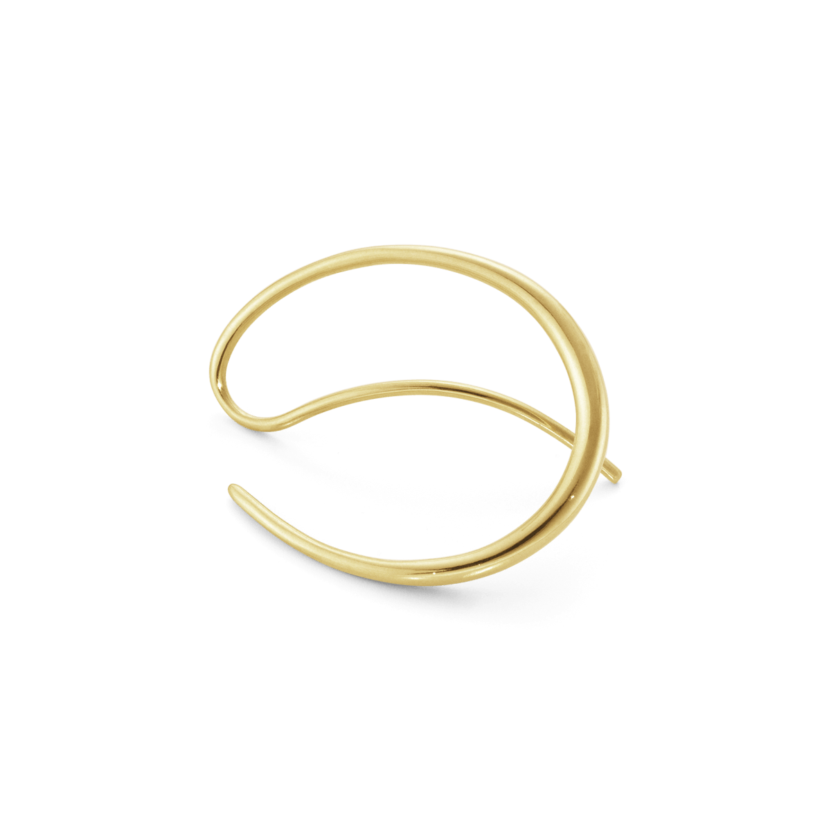 OFFSPRING earhoop, contemporary but classic gold hoop earring