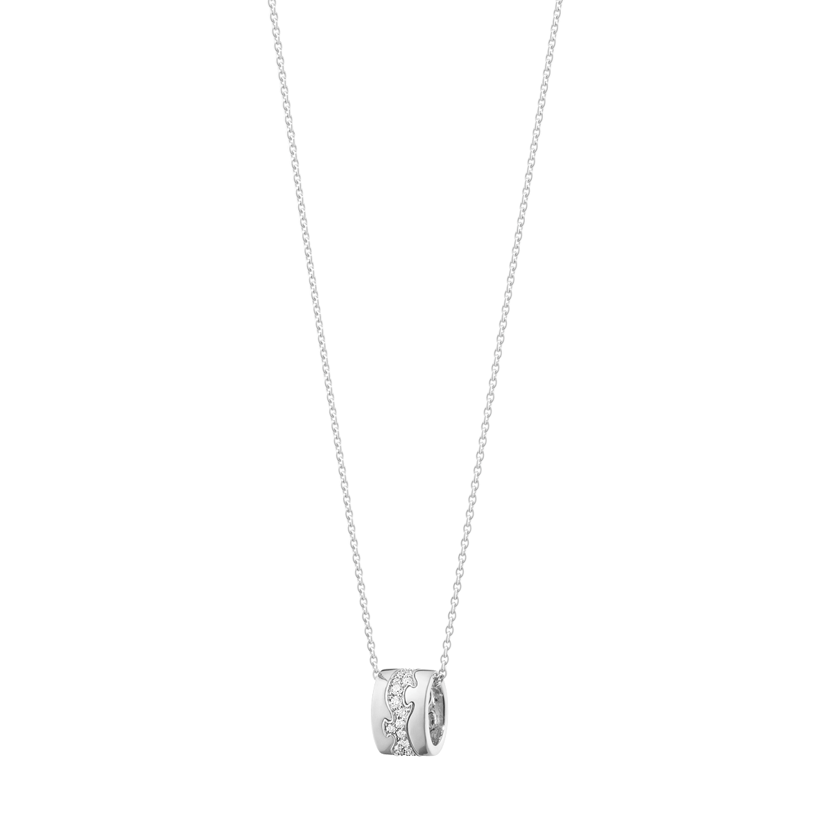 取寄商品 最高品質.18Kホワイトゴールド 美しいネックレス2.00ct