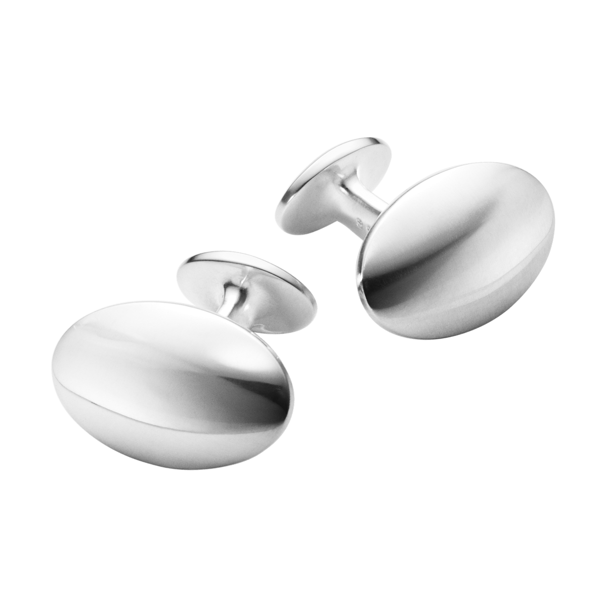 Men's classic sterling silver oval cufflinks | Georg Jensen