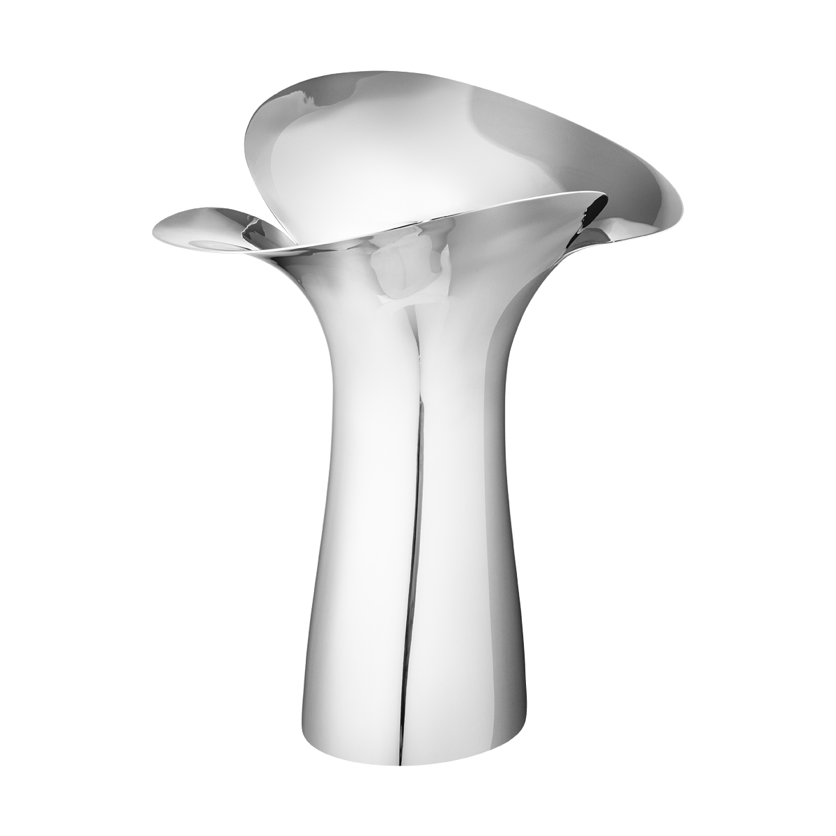 BLOOM stylish large vase in stainless steel