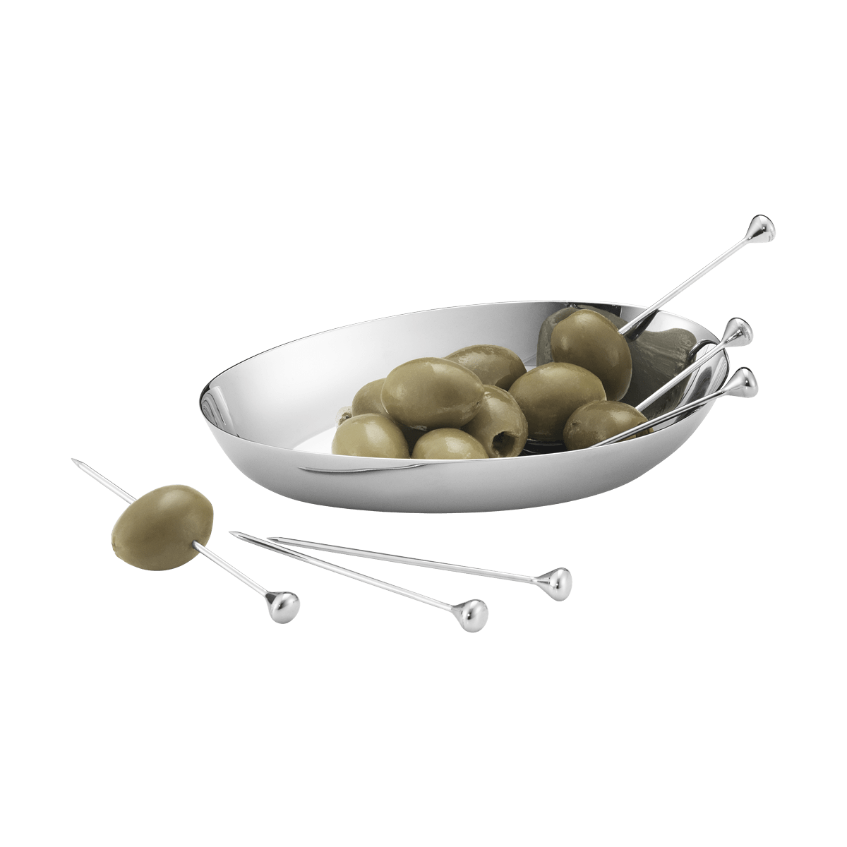 SKY food/cocktail sticks in stainless steel, mirror