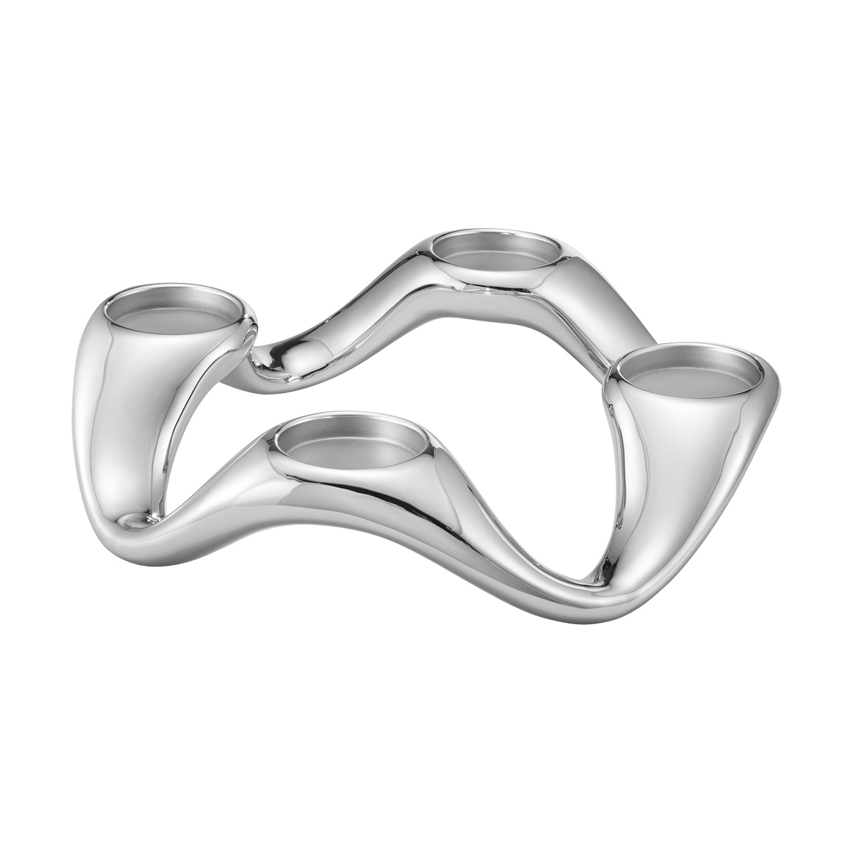 COBRA rund lysestage til 4 bloklys 0 1