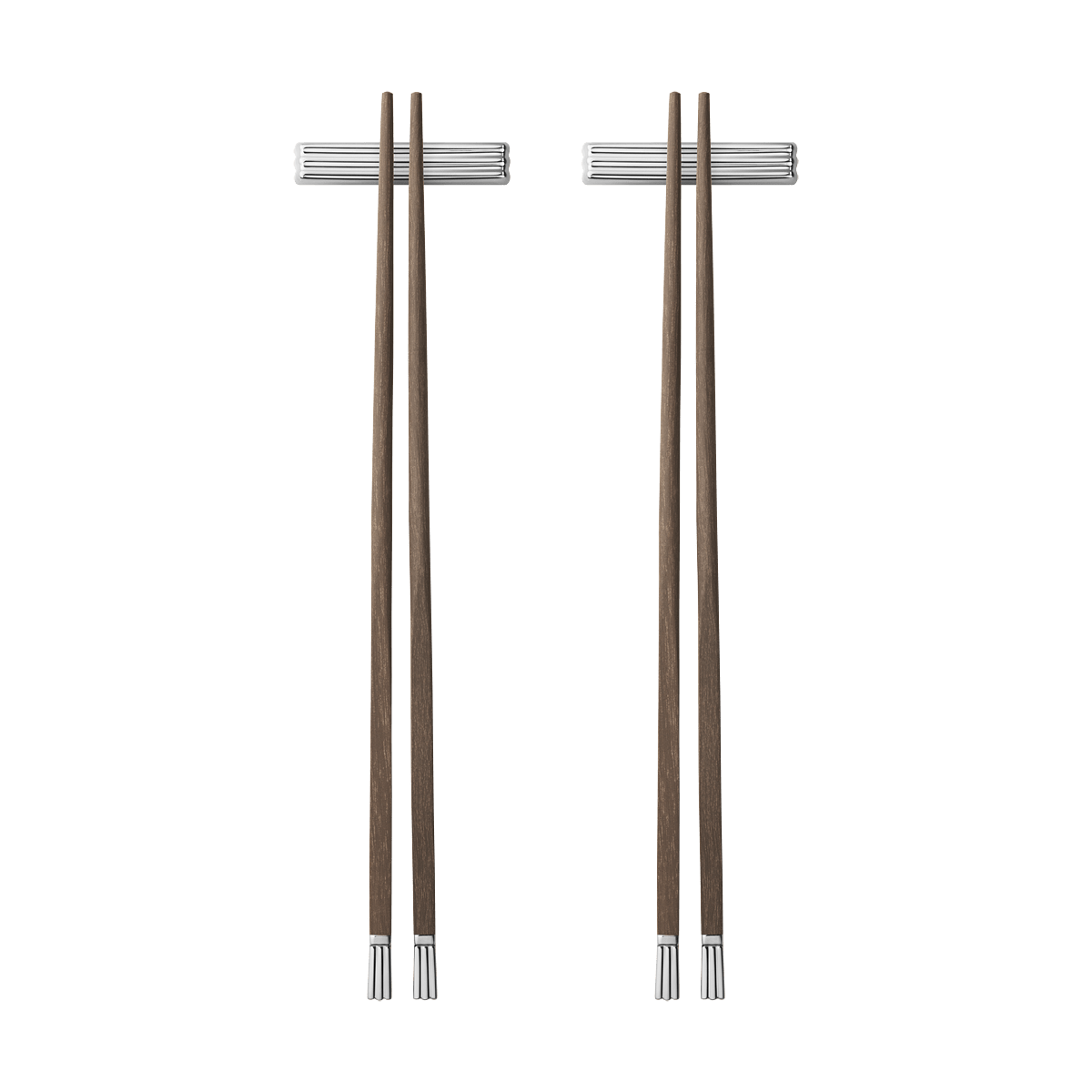 Georg Jensen Bernadotte Chopsticks with Rest 2 Sets Stainless Steel