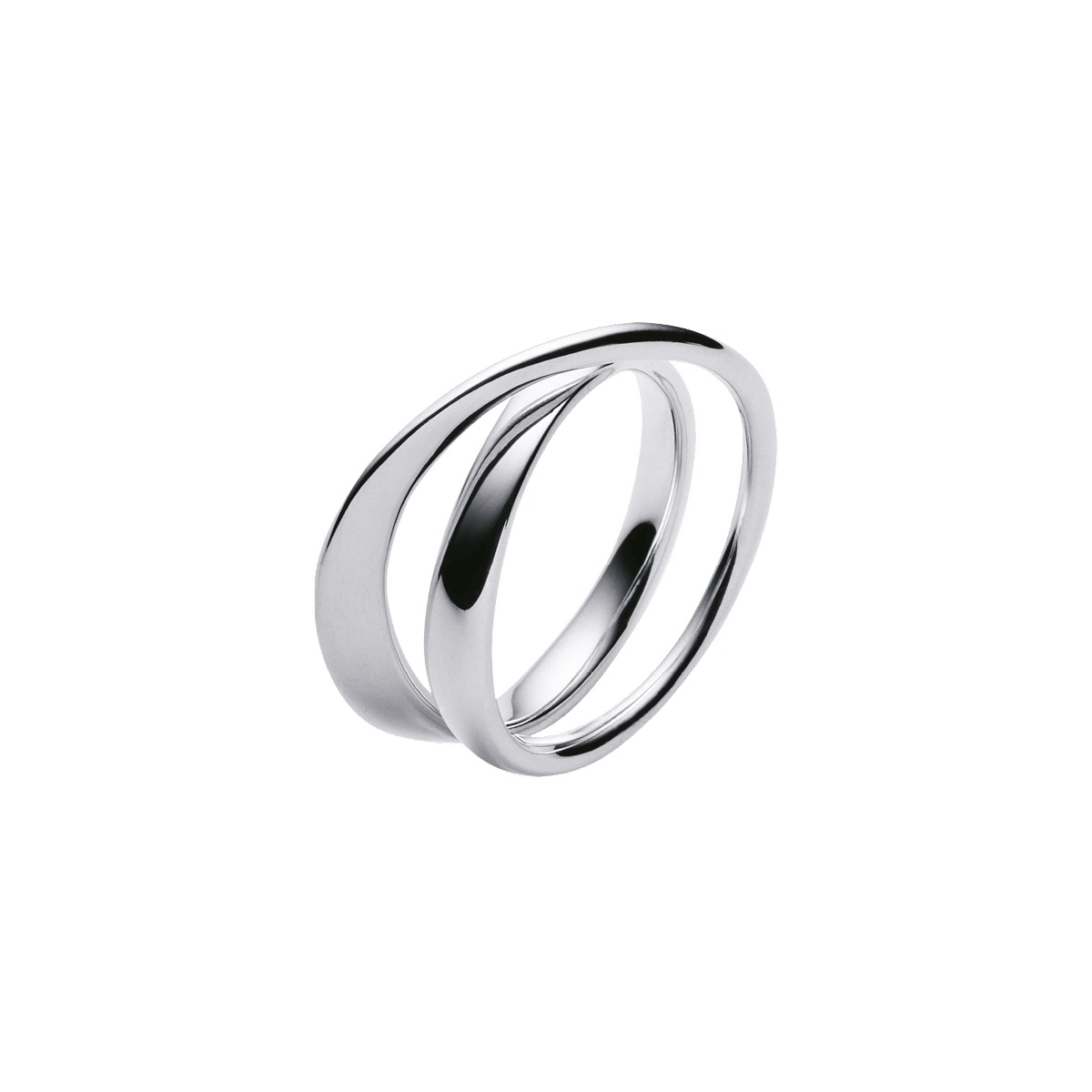 Möbius sterling silver double ring for women | Georg Jensen Möbius sterling silver double ring for women | Georg Jensen