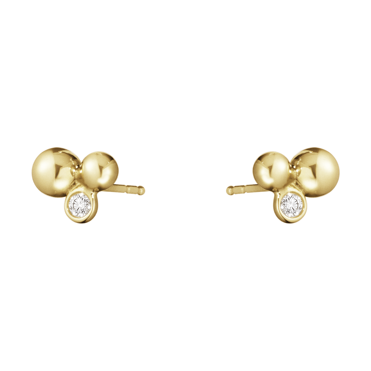 MOONLIGHT GRAPES earrings 18 kt. yellow gold with diamonds