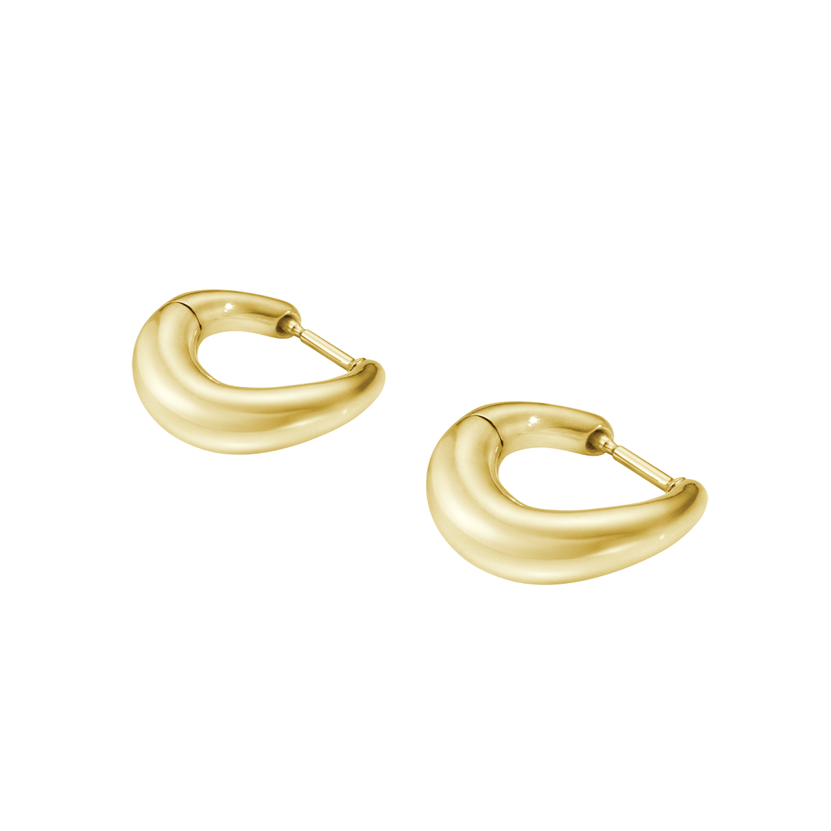 オフスプリング (OFFSPRING) イヤーフープ 18K ゴールド。 オフスプリング (OFFSPRING) イヤーフープ 18K ゴールド。