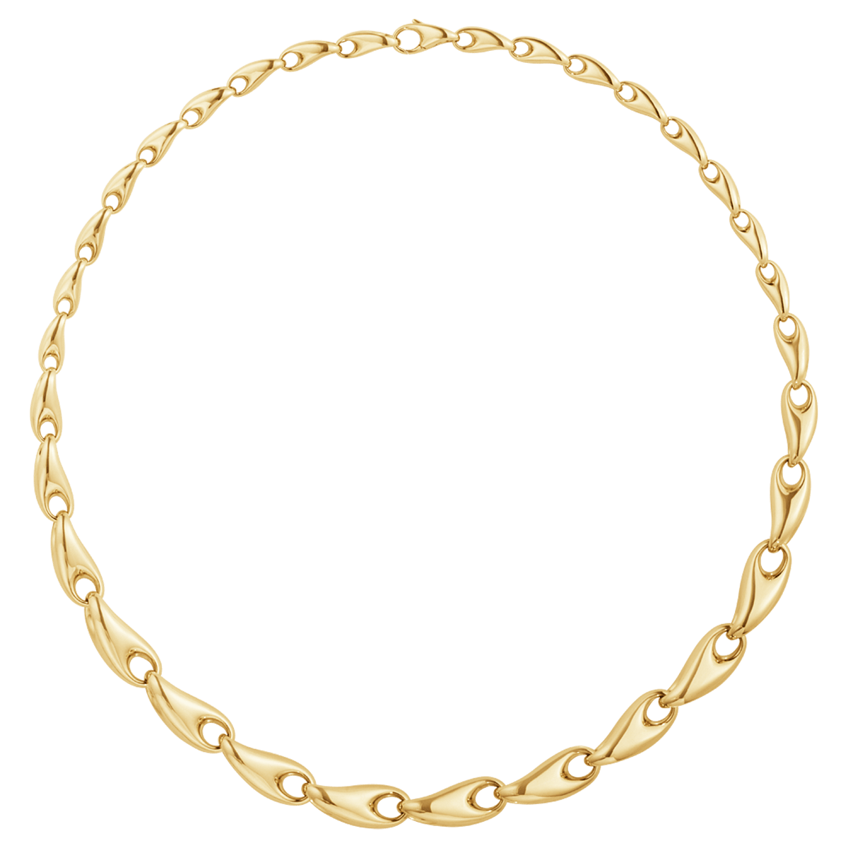 REFLECT Link necklace, large, 18kt in gold
