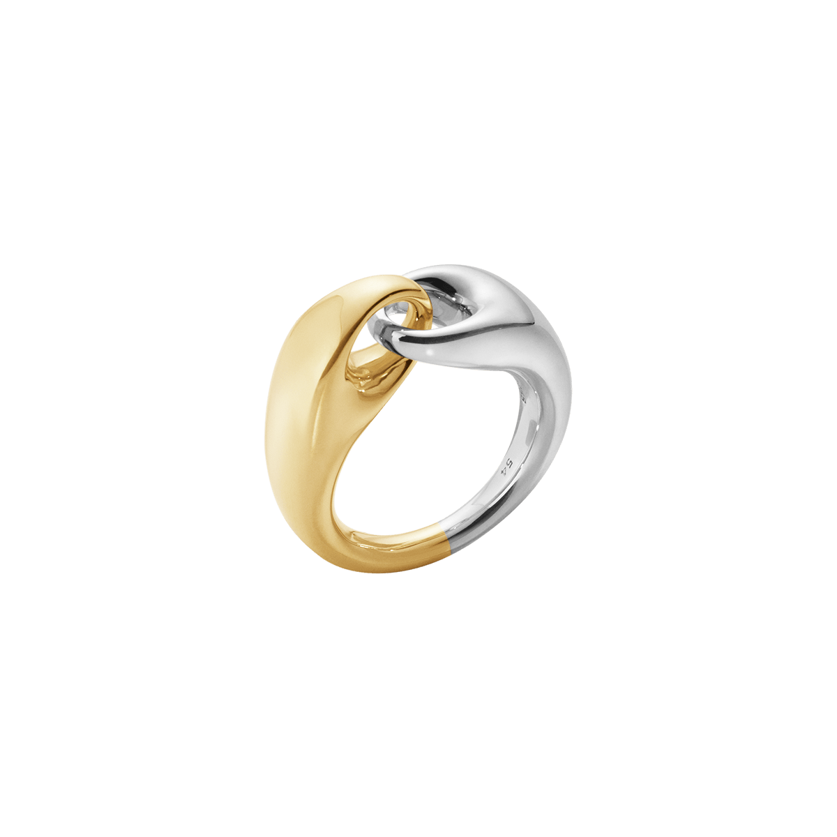 スターリングシルバーと18Kゴールドの Georg Jensen Reflect スターリングシルバーと18Kゴールドの Georg Jensen Reflect