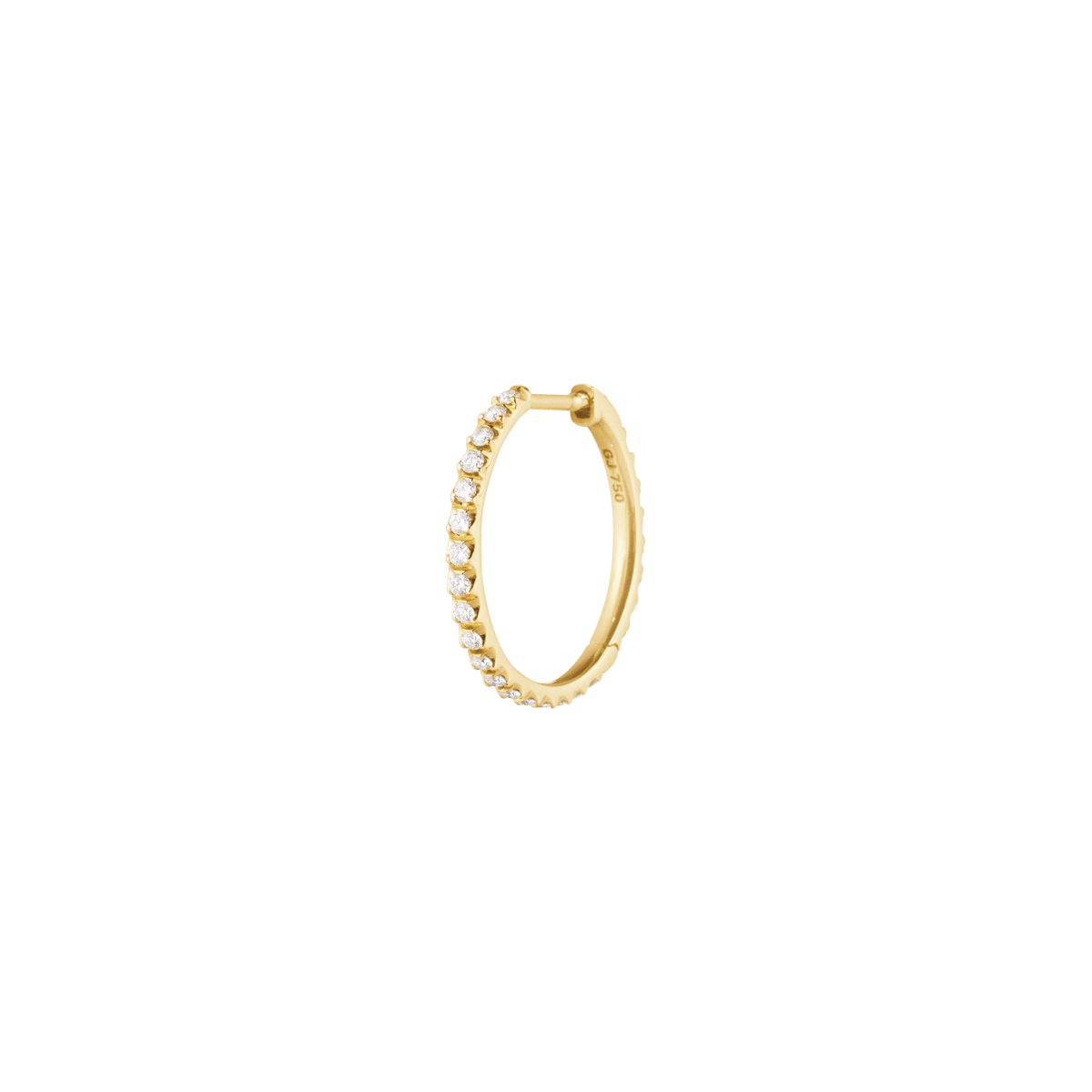 GEORG JENSEN SIGNATURE DIAMONDS Ørering, Hoop, Stor; single 0 1