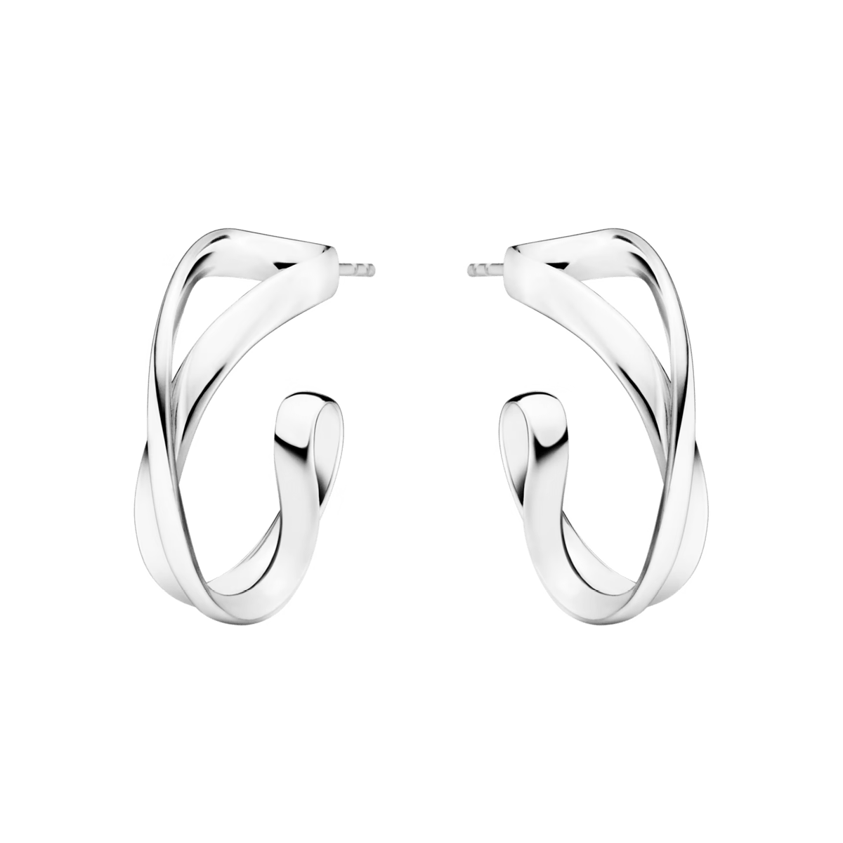 Infinity small sterling silver hoop earrings | Georg Jensen Infinity small sterling silver hoop earrings | Georg Jensen
