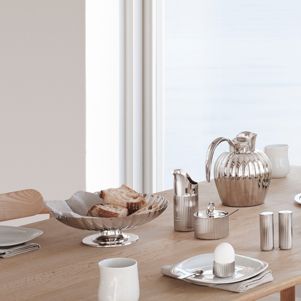 Georg Jensen Bernadotte  cuttlery sets, tableware and bowls