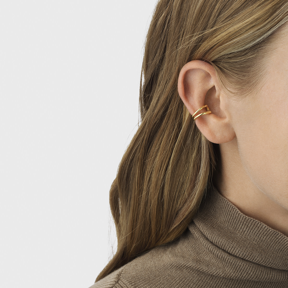 Ear cuffs in sterling silver, gold and diamonds - Georg Jensen