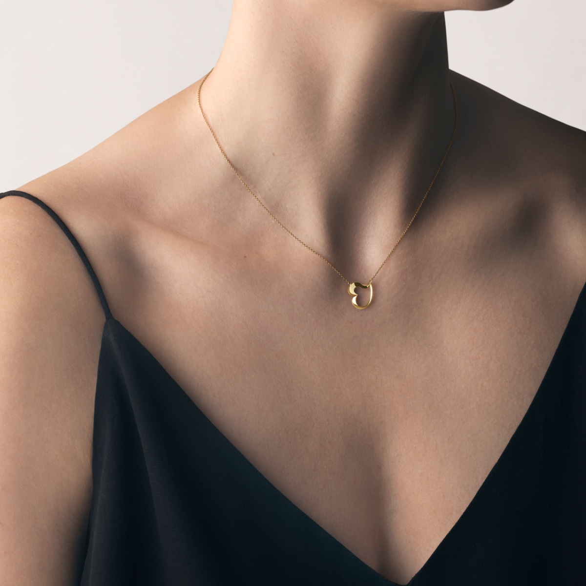 ゴールド&シルバーハートネックレス | Georg Jensen ゴールド&シルバーハートネックレス | Georg Jensen