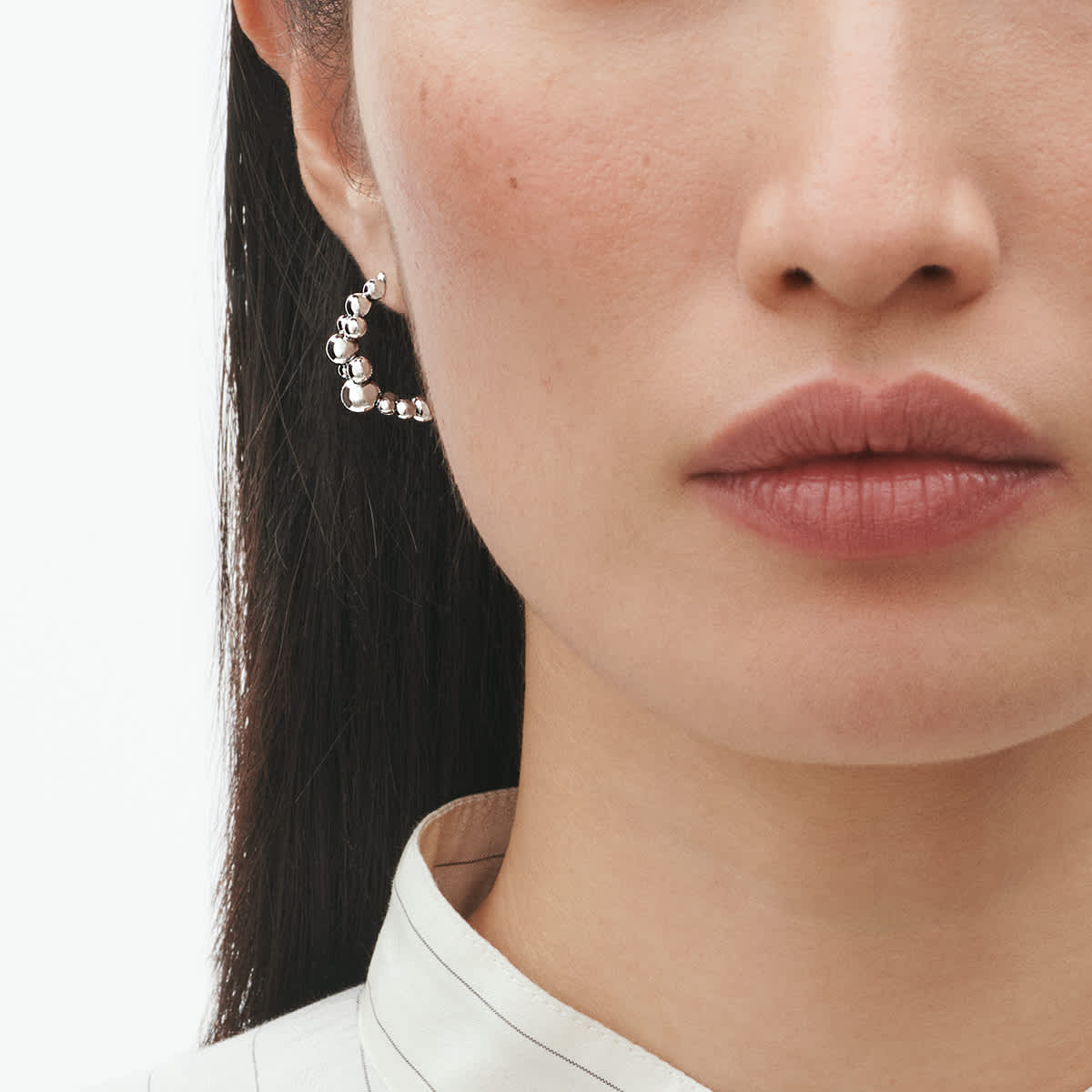 亭！ジョージジェンセン　シルバー ピアス ジョージ ジェンセン リフレクト (GEORG JENSEN REFLECT) イヤー