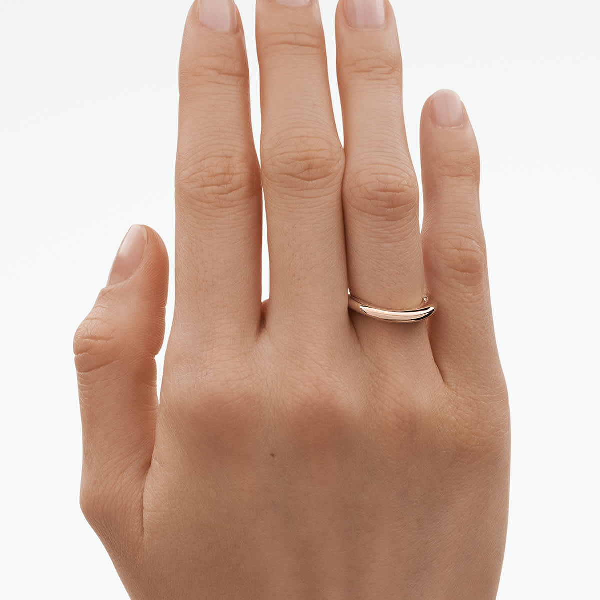 18Kゴールドクリスタルリング ジョージジェンセンリフレクト(Georg Jensen Reflect) リング (S
