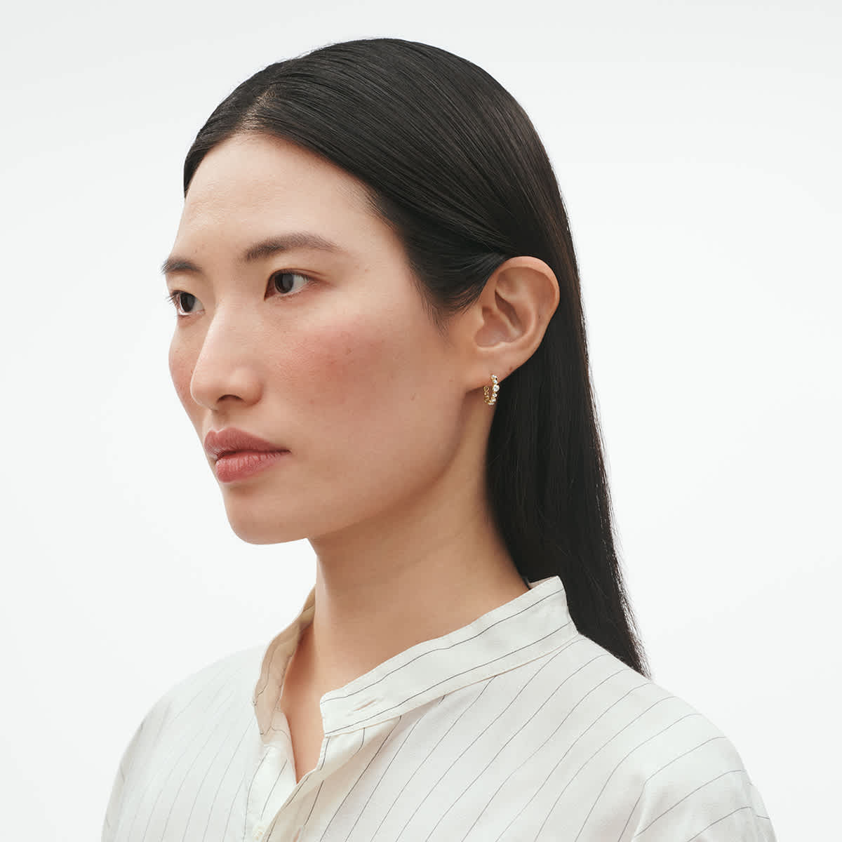 GEORG JENSEN SIGNATURE DIAMONDS 耳圈 1 2