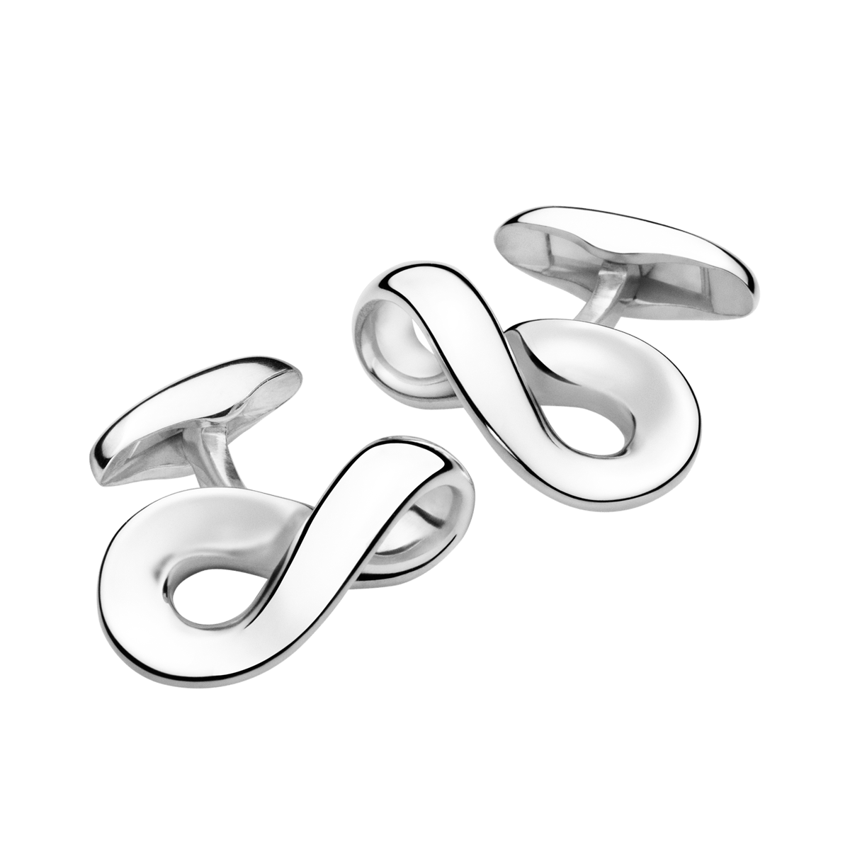 Infinity designer silver cufflinks for men | Georg Jensen