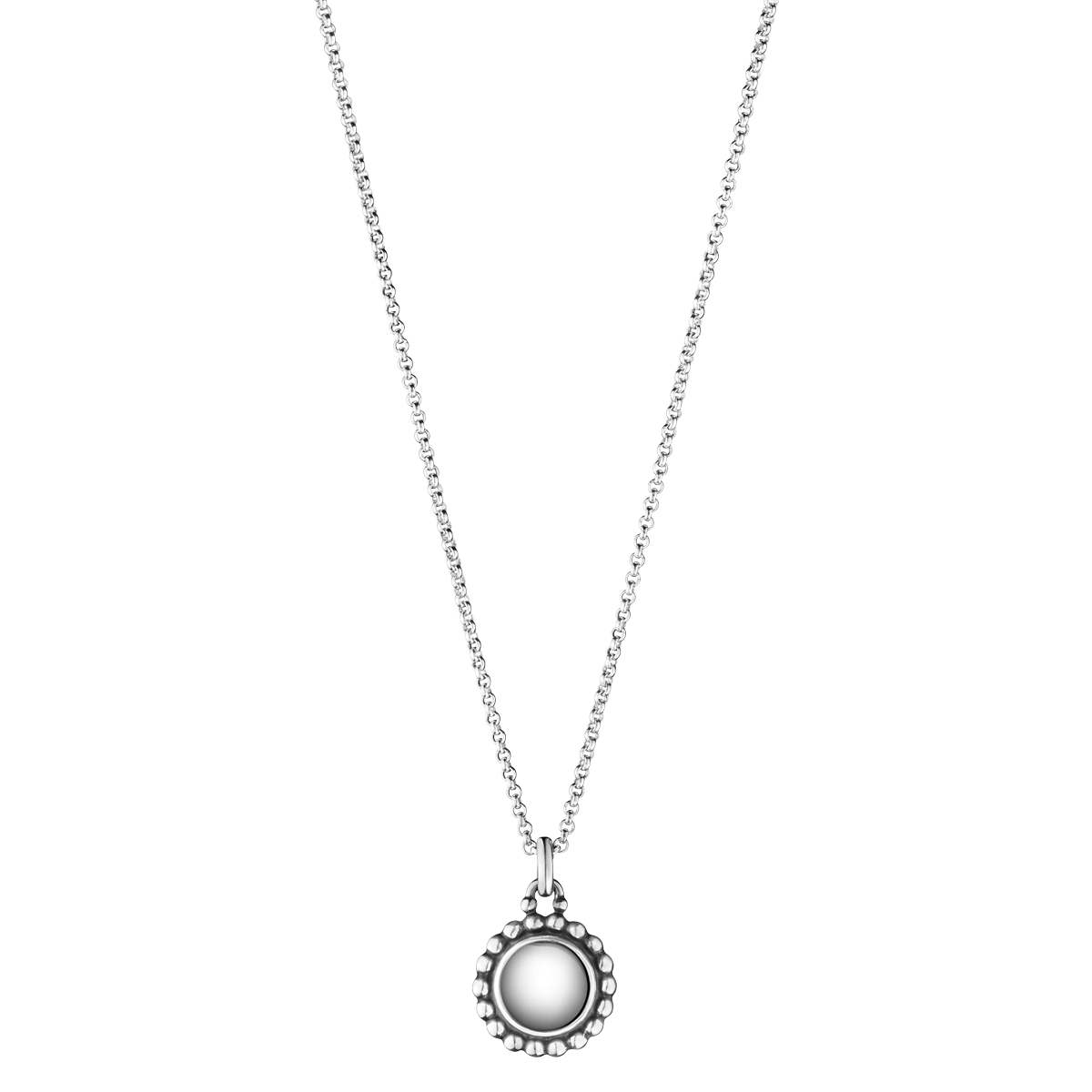 Moonlight Blossom pea chain and pendant with silver stone Moonlight Blossom pea chain and pendant with silver stone