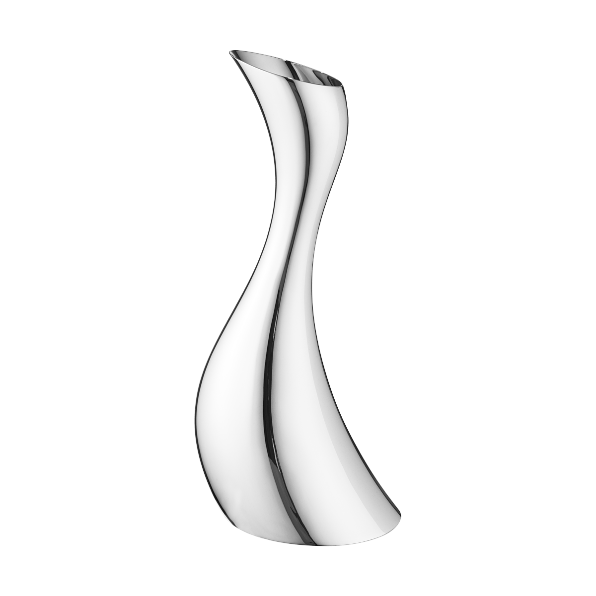 Ваза кобра. Набор из 2 подсвечников Georg Jensen Cobra. Georg Jensen ваза, 33 см , нержавеющая сталь, 1 шт. Изогнутый графин. Графин Кобра.