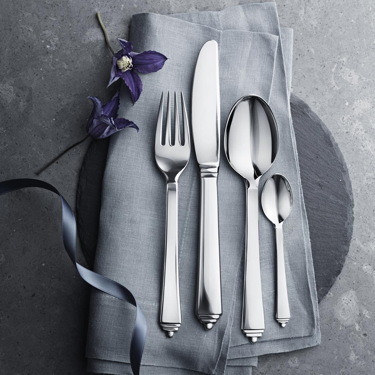 Pyramid stainless steel 16 piece cutlery set | Georg Jensen Pyramid stainless steel 16 piece cutlery set | Georg Jensen