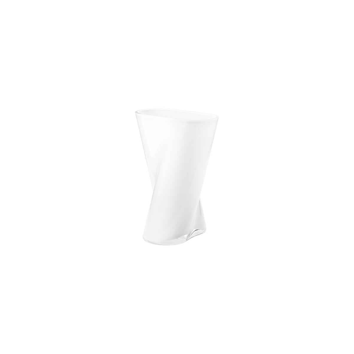 Skleněná váza Lituus opál, malá - Georg Jensen