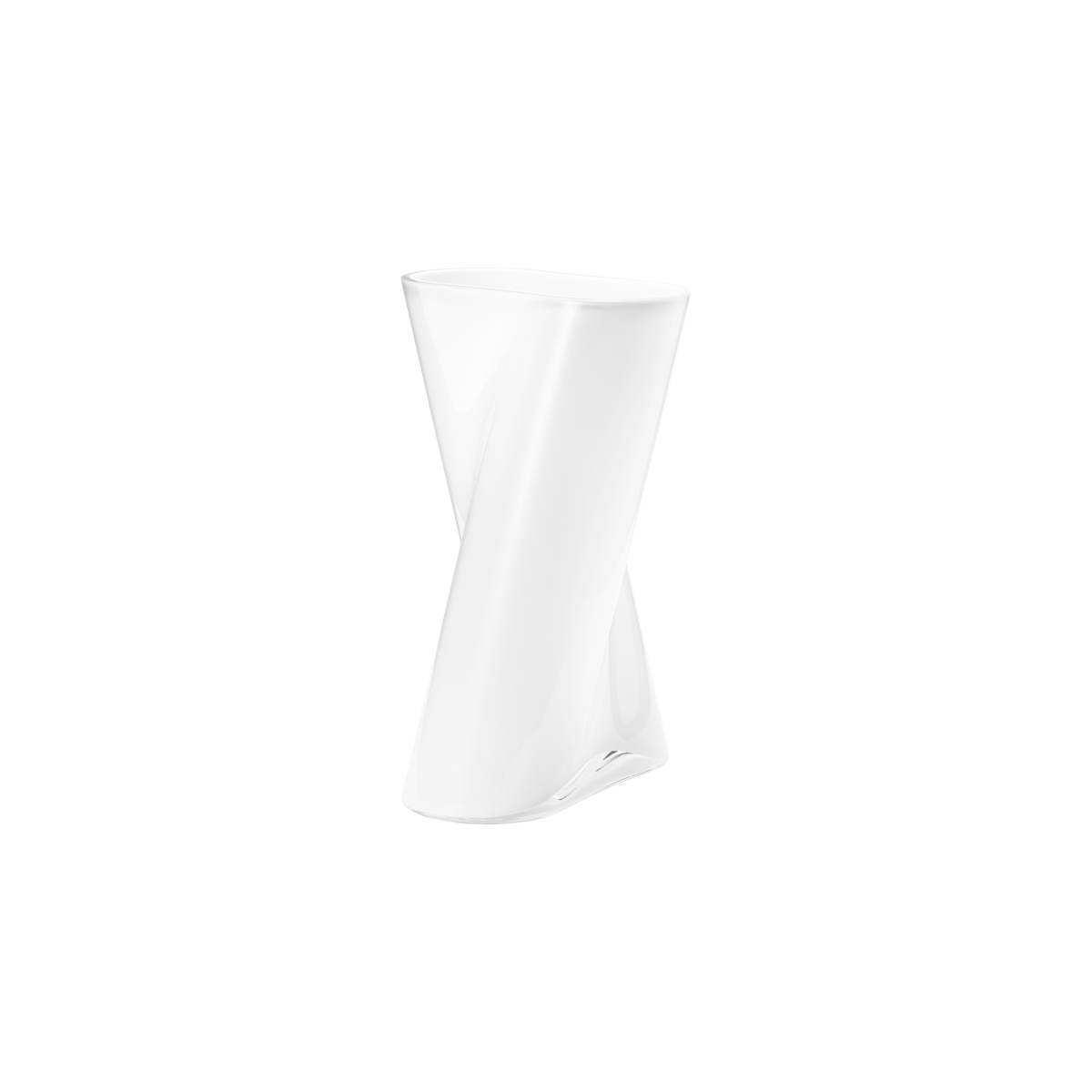 Skleněná váza Lituus opál, střední - Georg Jensen