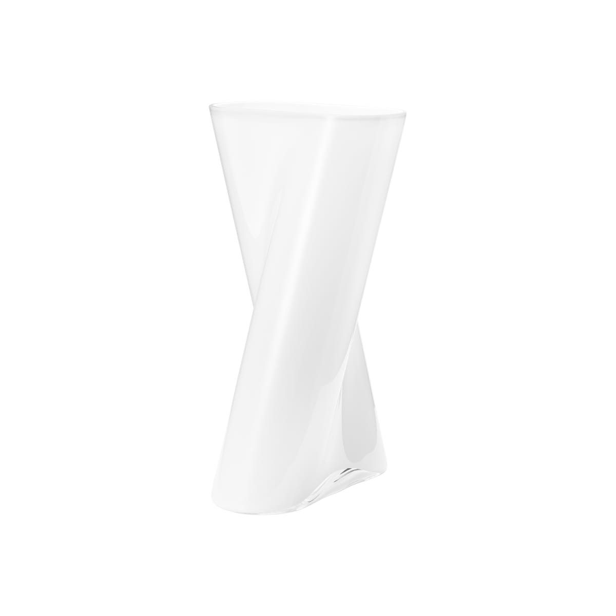 Skleněná váza Lituus opál, velká - Georg Jensen