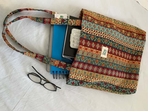 TOTE bag Lona gruixuda ratlles colors
