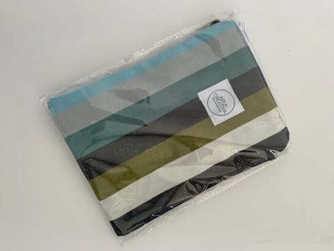 Bolset MIA, lona ratlles verd/Negre