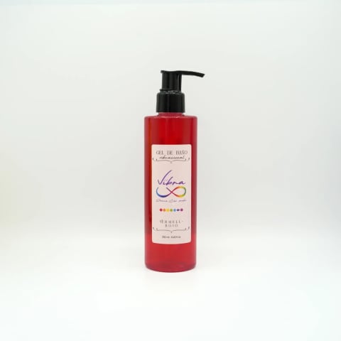Gel de bany vibracional vermell