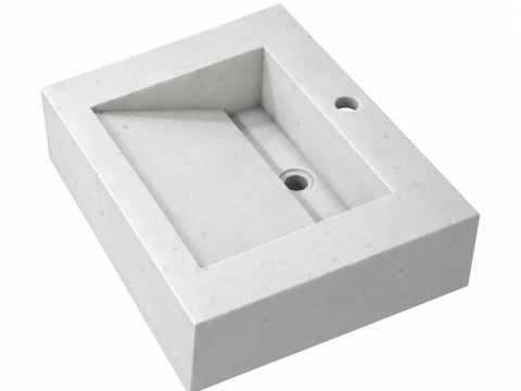 Pica de lavabo Incline de Dekton Nebbia
