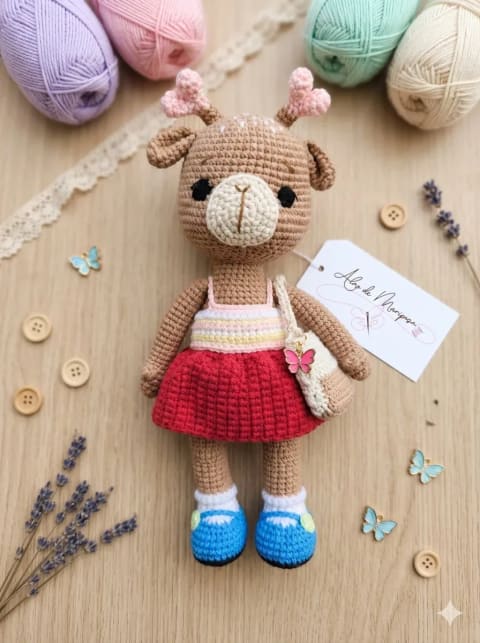 Cérvola Amigurumi Flora