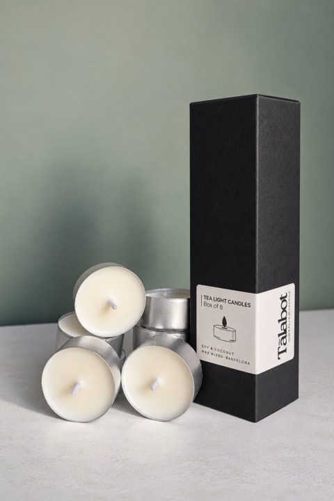 Espelmes de te sense perfum (8 unitats)