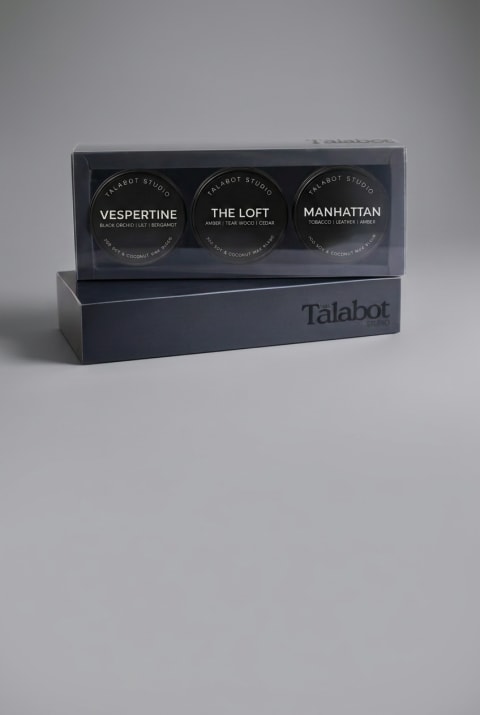 Tin pack d'espelmes The Black Collection