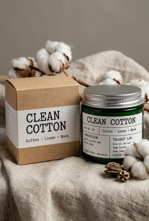 Espelma aromàtica Clean Cotton Lab Núm. 020