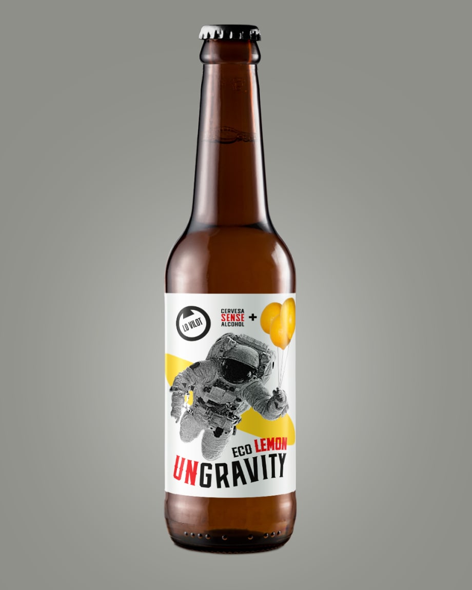 Cervesa Ungravity Lemon Eco (Sense Alcohol, Sense Gluten, Ecològica)